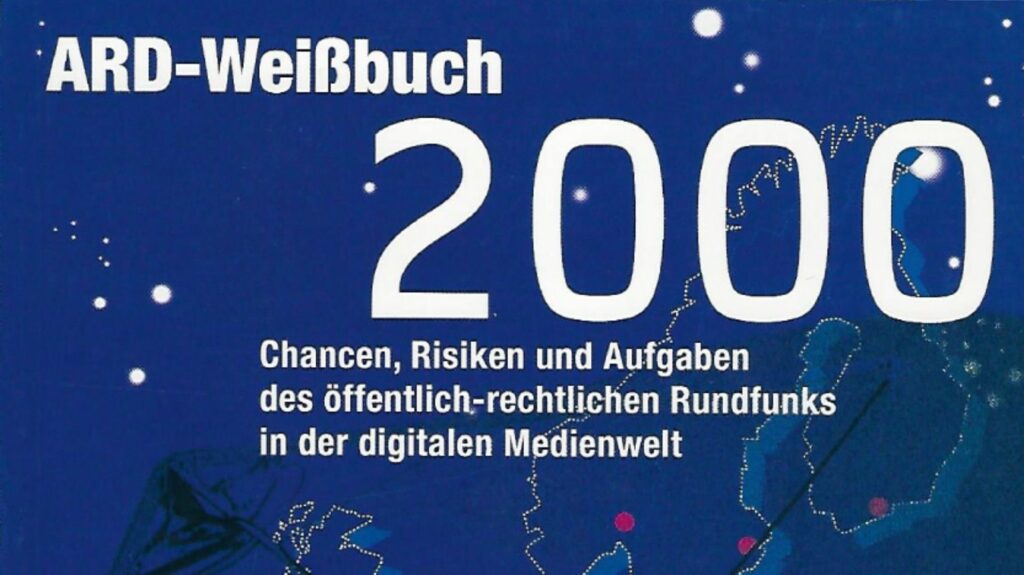 Publikation mit dem Titel "ARD Weissbuch 2000". | Bildquelle: ARD