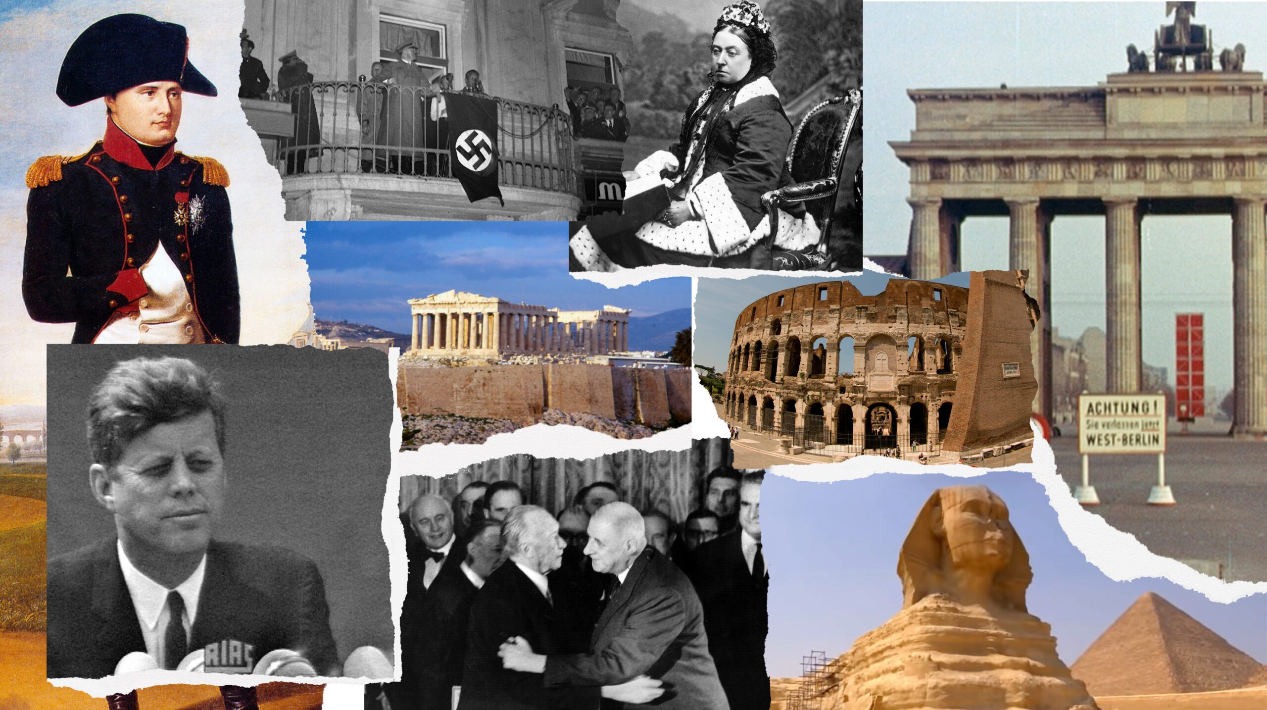 Collage historischer Ereignisse | Bildquelle: WDR