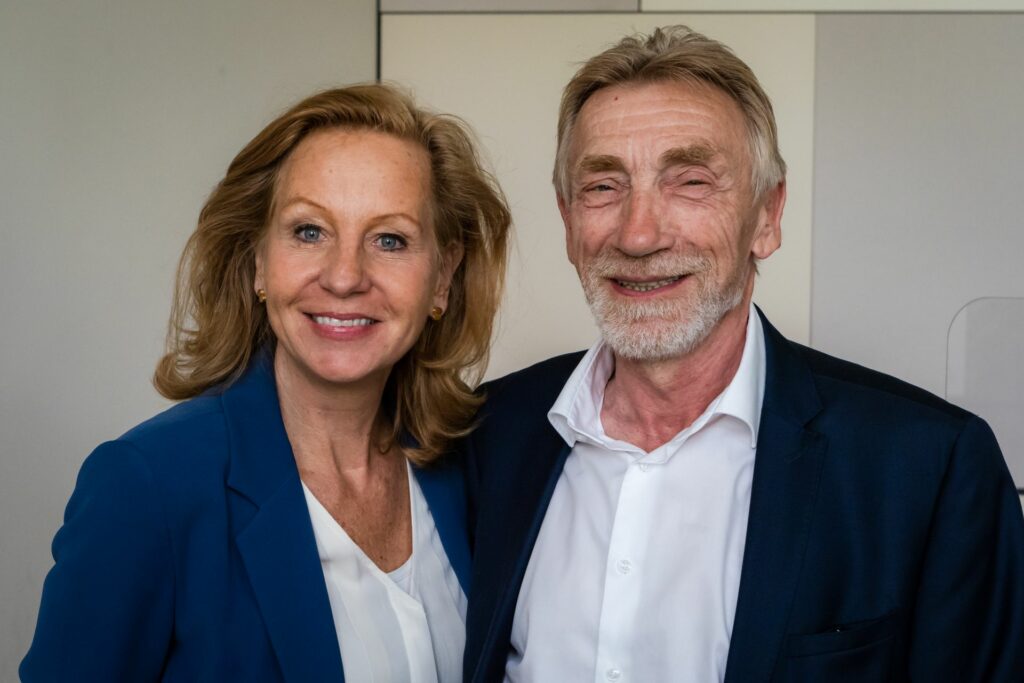 Patricia Schlesinger und Christoph Singelnstein. | Bildquelle: rbb/Thomas Ernst