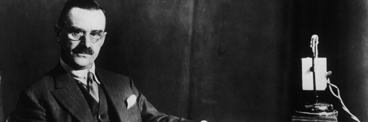 Thomas Mann bei Rundfunkvortrag um 1928 (Foto: picture-alliance / akg-images | akg-images)