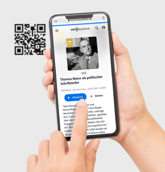 Bildausschnitt Broschüre "Historische Video und Audios – Eine Zeitreise durch Lübeck mit Thomas Mann" | Bildquelle: Lübecker Museen/ARD