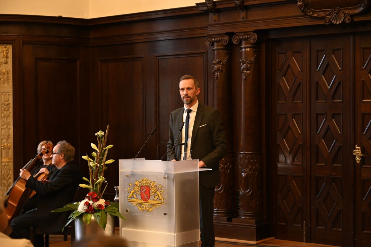 Senatsempfang F.Hager. | Bildquelle: Senatspressestelle Bremen